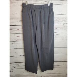 Briggs New York Gray Straight Leg Stretch Pull On Cropped Pants Women's Size 16